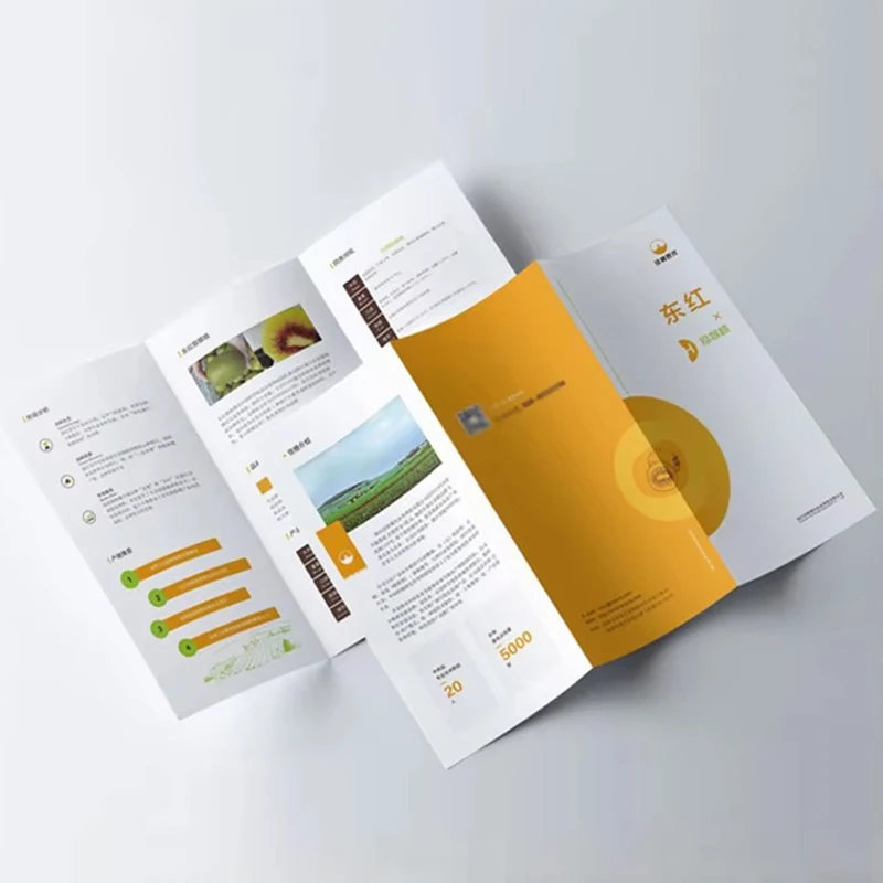 

Индивидуальная брошюра по более низкой цене, трехстворчатая брошюра, двусторонняя цветная коммерческая брошюра