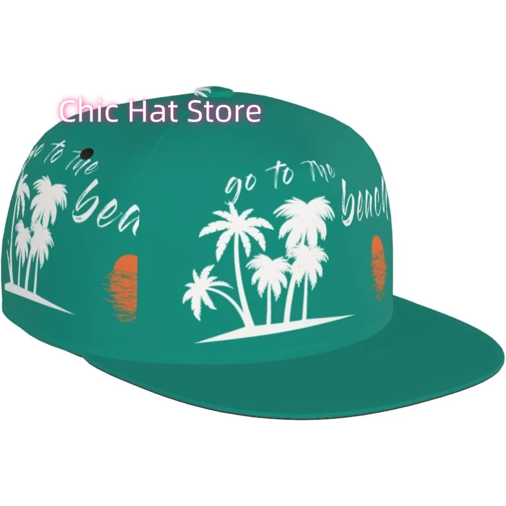 قبعات البيسبول الشاطئية، قبعة بيسبول قابلة للتعديل، قبعة سائق شاحنة مسطحة مضحكة للرجال والنساء، الصيف والسفر وصيد الأسماك والجولف