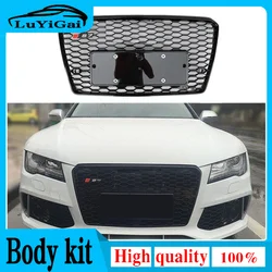 A7 Q Style Front Sport Honeycomb Hood Grill Grille for Audi A7 S7 Sline 2012-2015 Car Styling Accessories