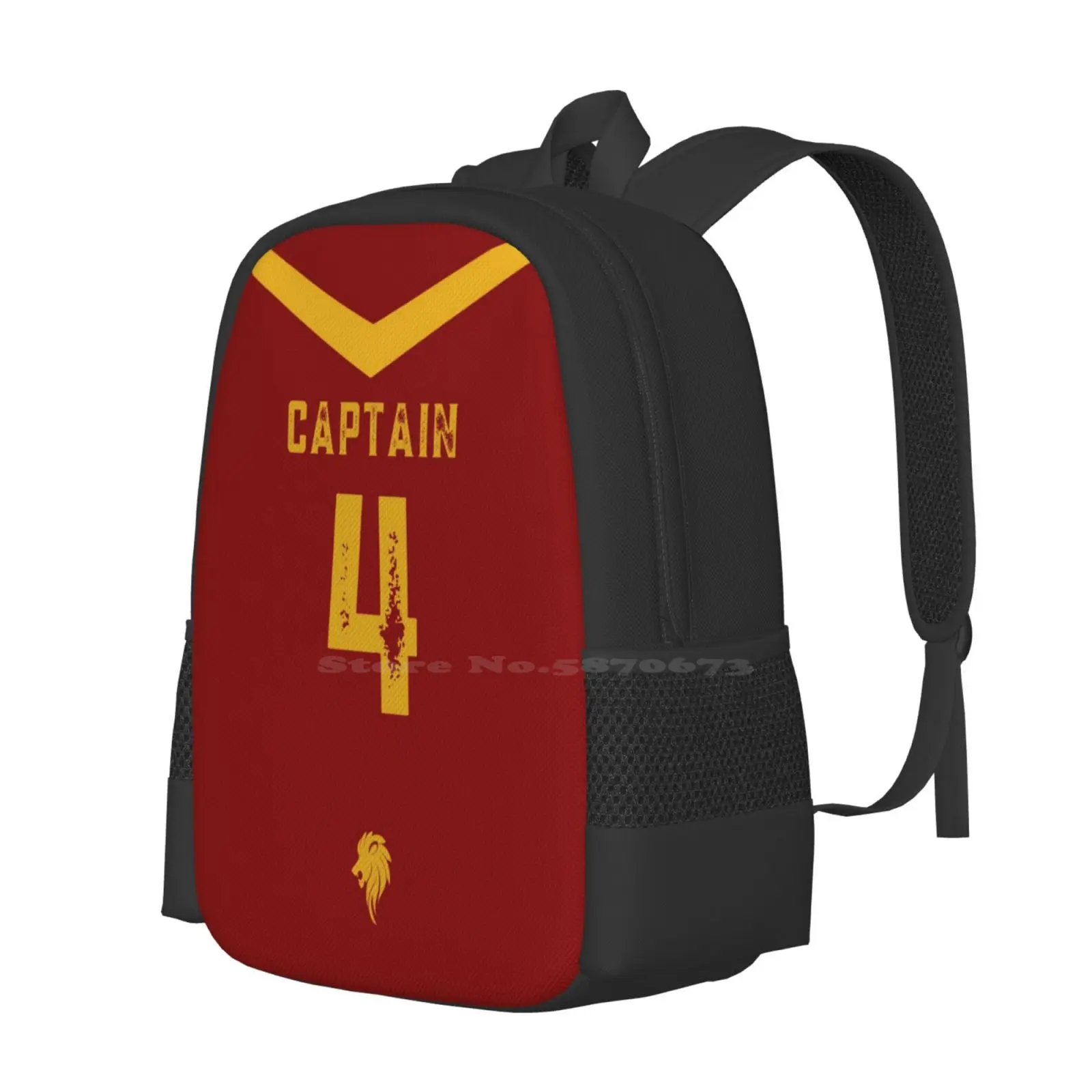 Mochila escolar de gran capacidad para ordenador portátil, Jersey rojo y dorado de capitán, bolsas mágicas Hp Witches Wizard, medio príncipe, medio príncipe de sangre