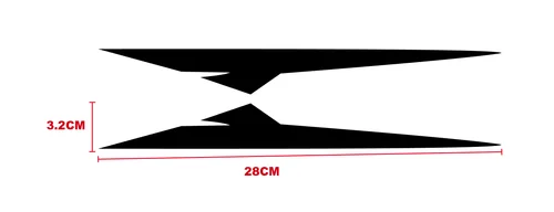 Imagen 2 del producto Peine para guardabarros delantero de motocicleta, pegatinas universales, cuerpo de Motor, calcomanía reflectante impermeable para Yamaha R1 R3 Mt07 Mt09