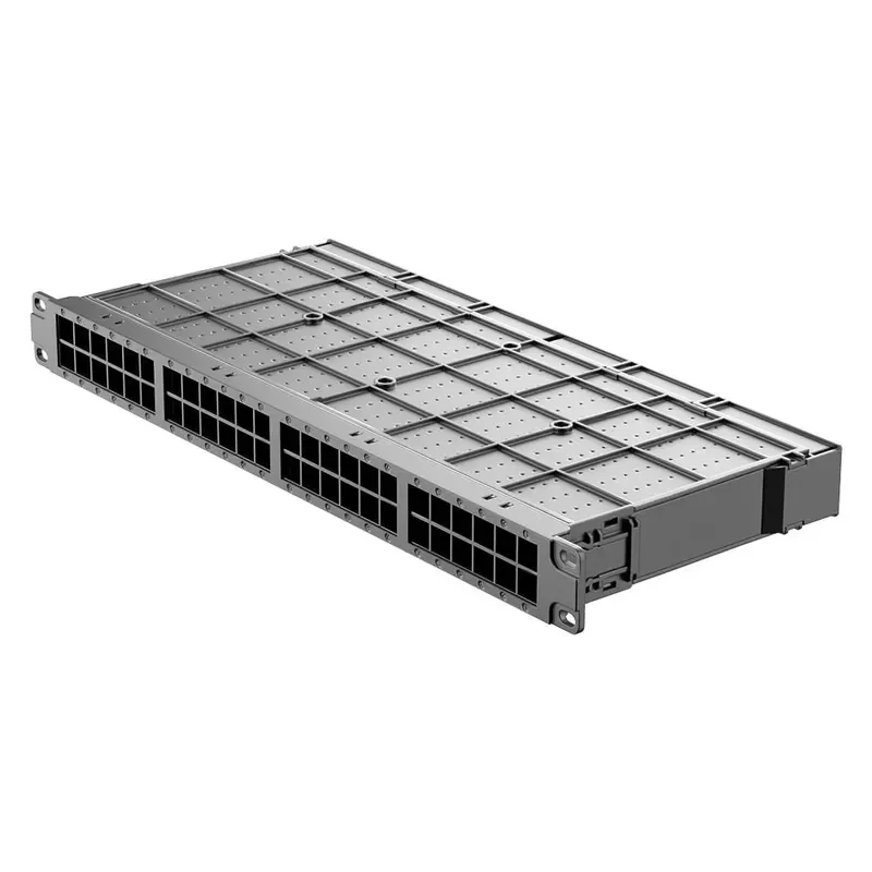 48 Port Metal Cable Management Rack Long Distance Network Cabinet Ethernet Organizer for Server Room Data Center Wiring
