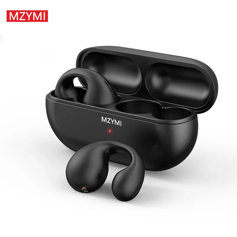 MZYMI TW01 Air Conduction Wireless Earphone Bluetooth Open Ear Headphone Sport Ear Clip Waterproof TWS Headset Built-in Mic