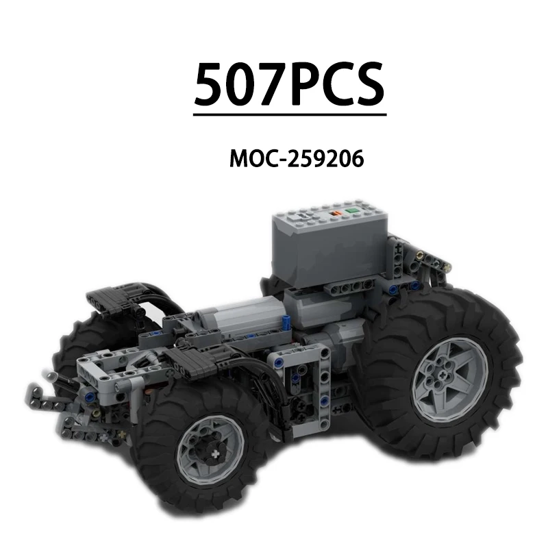 chassis-de-tracteur-universel-moc-259206-version-pf-v4-modele-d'exposition-507-pieces-jouet-d'anniversaire-pour-enfants-cadeau-de-noel