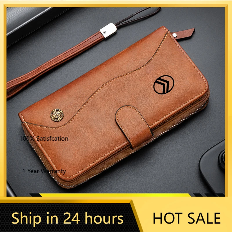 

2026 Hot Car Sticker Car Wallet Credit Card Holder Phone Clutch Storage Bag Coin Purse For Citroen Berlingo Celysee Xsara Picass