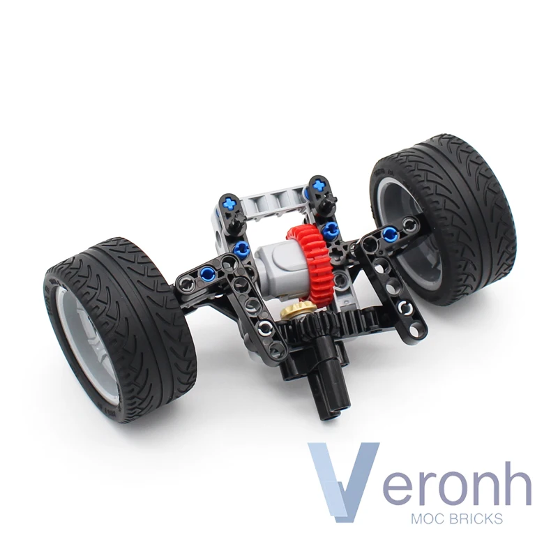 Kit de système de Suspension de direction avant et de différentiel de voiture 4WD Simple, blocs de construction MOC de haute technologie, briques d'assemblage, jouets pour enfants