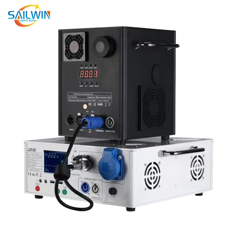 1500W Portable Battery Pack UPS For Wireless Cold Spark Fountain Machine Waterfall Spark Granule Effects