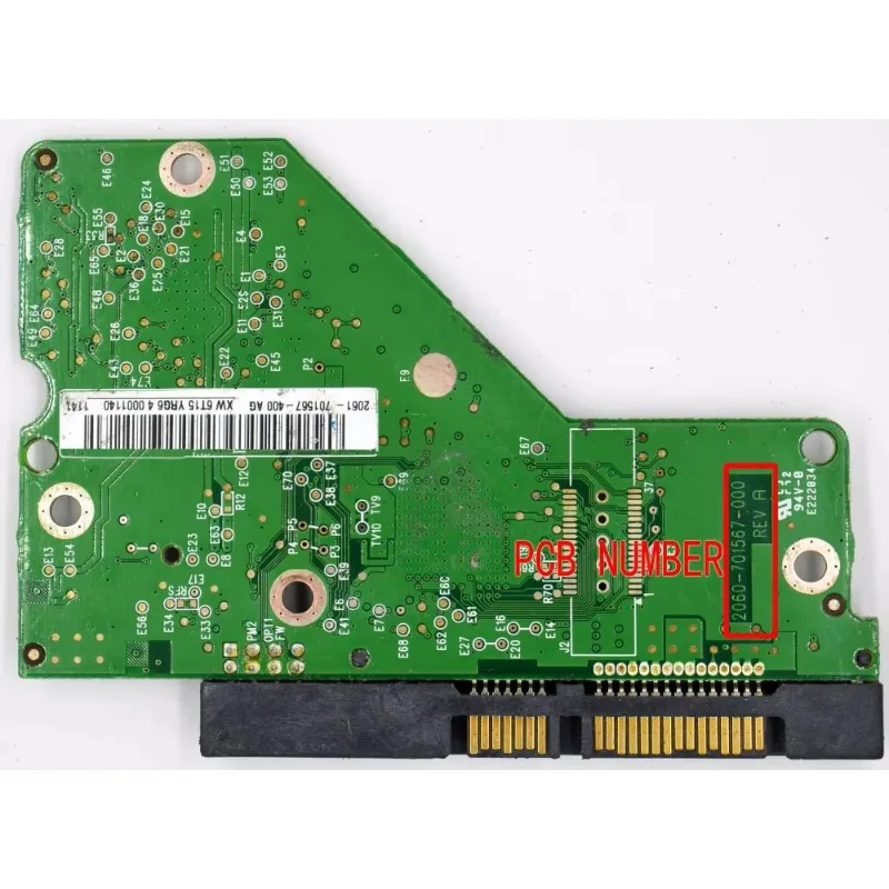 2060 701567 000 obrotów A , Western Digital płytka dysku twardego komputera stacjonarnego/2060 701567 000 / 2061-701567-400 / WD1003FBYX