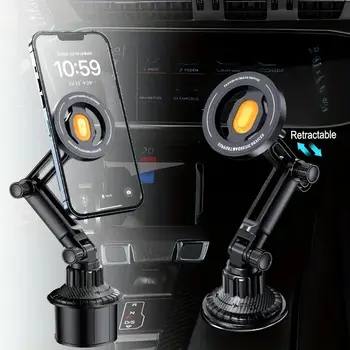 차량용 물컵에 자석식 휴대폰 거치대를 설치하는 방법 (MacSafe iPhone 16 15 14 13 12, Samsung, Xiaomi 호환) 360° 회전 휴대폰 마운트 10 best sales 휴대폰 컵 홀더 - №5