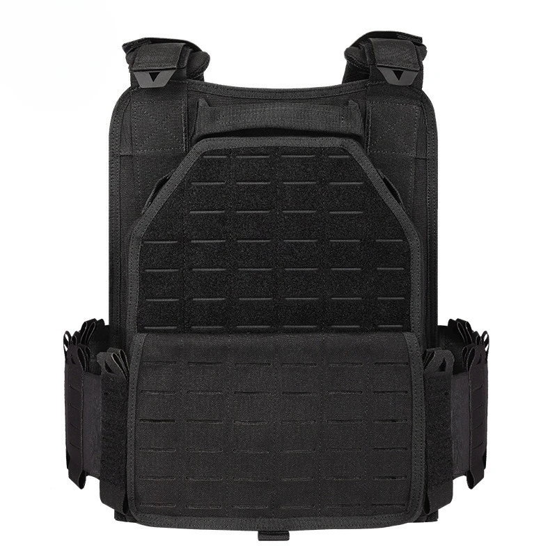Polyester Camo Modular Vest MOLLE Webbing Wear‑Resistant Lightweight Adjustable Outdoor Gear for Game Training Enthusiast Gear