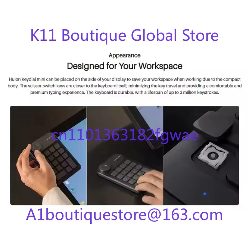 Wireless Connection Keydial Mini Keyboard One-handed Keypad K20