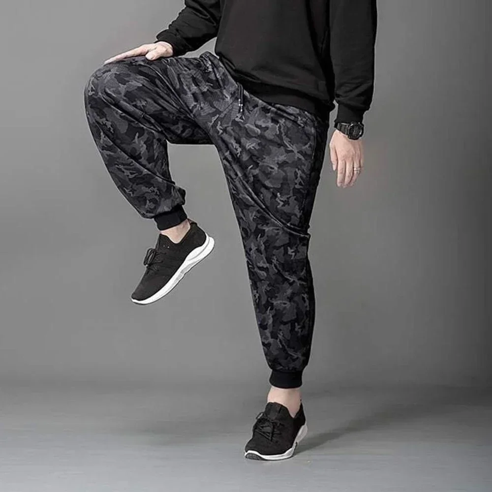 Fashion Men Quick Drying Jogger Sports Pants Elastic Camouflage Print Casual Gym Trousers Sweatpants Pants Man Clothing