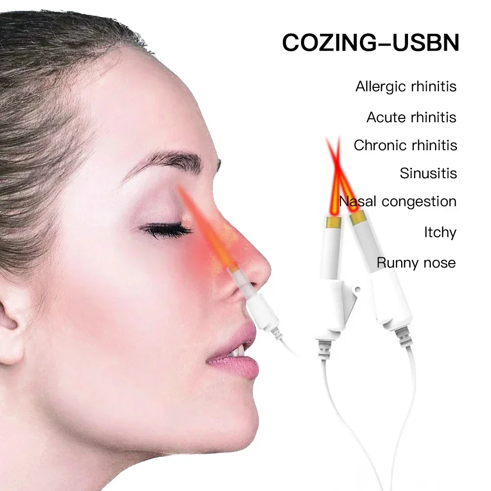 Nose Rhinitis Nasal Care Device Laser Therapy Machine Sinusitis Cure Hay Fever Low Frequency Laser Runny Sneeze Treatment