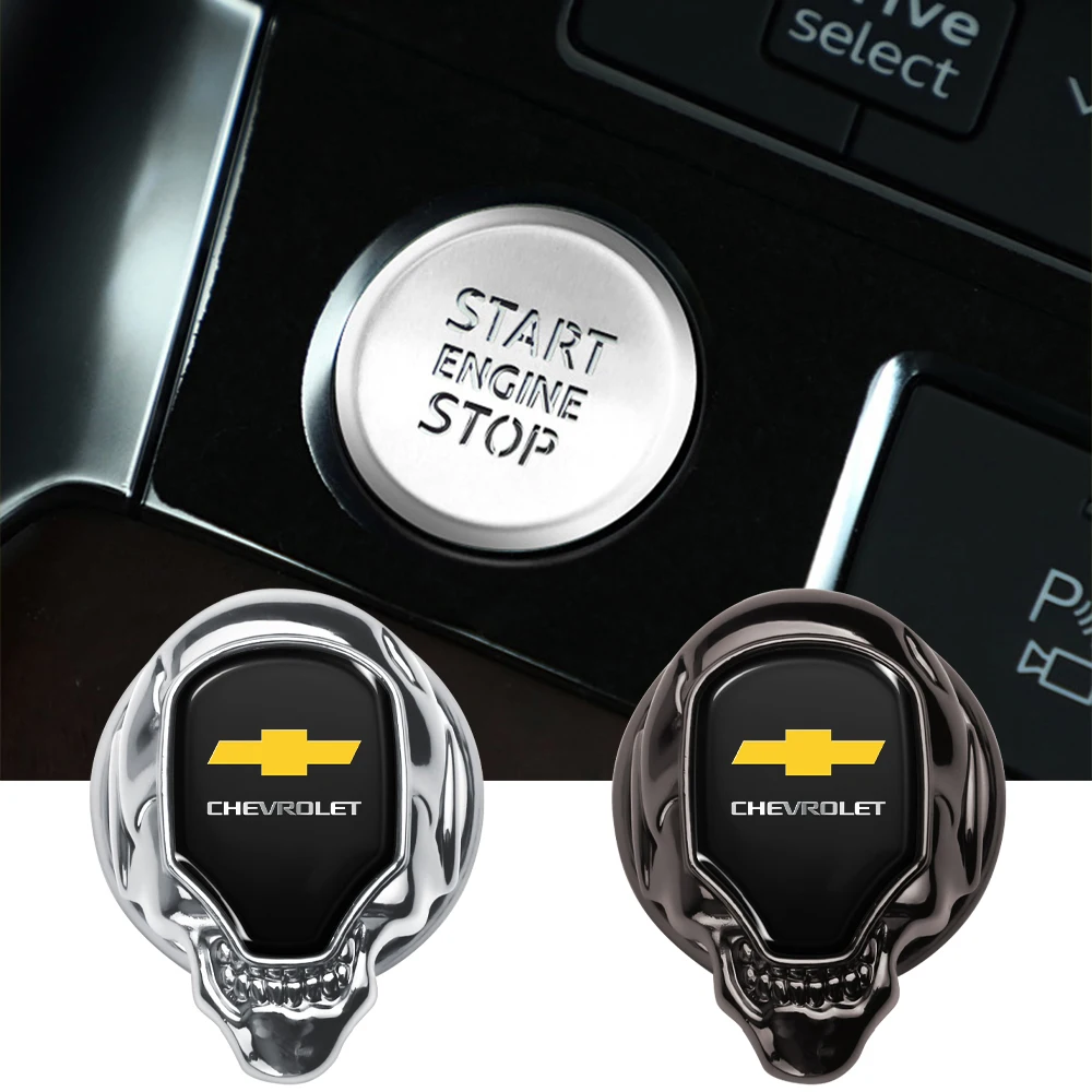 Car Engine Start Stop Button Cover Ignition Switch Interior Sticker For Chevrolet Captiva Colorado Cruze Spark Malibu Corsa Volt