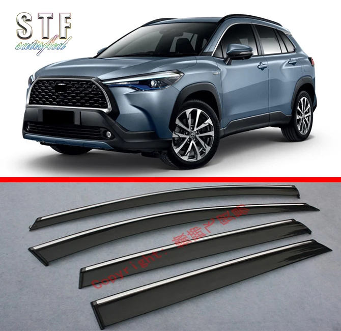 

For Toyota Corolla Cross (XG10) 2020 2021 2022 2023 Car Window Sun Rain Shade Visors Shield Shelter Protector Cover Sticker