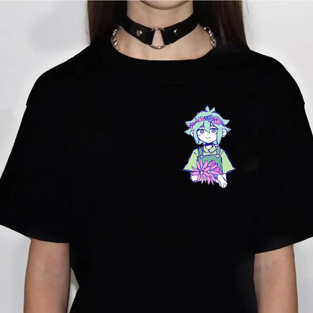 Omori-T-shirt pour femme, streetwear estival, graphique, manga japonais, vêtements drôles, 600