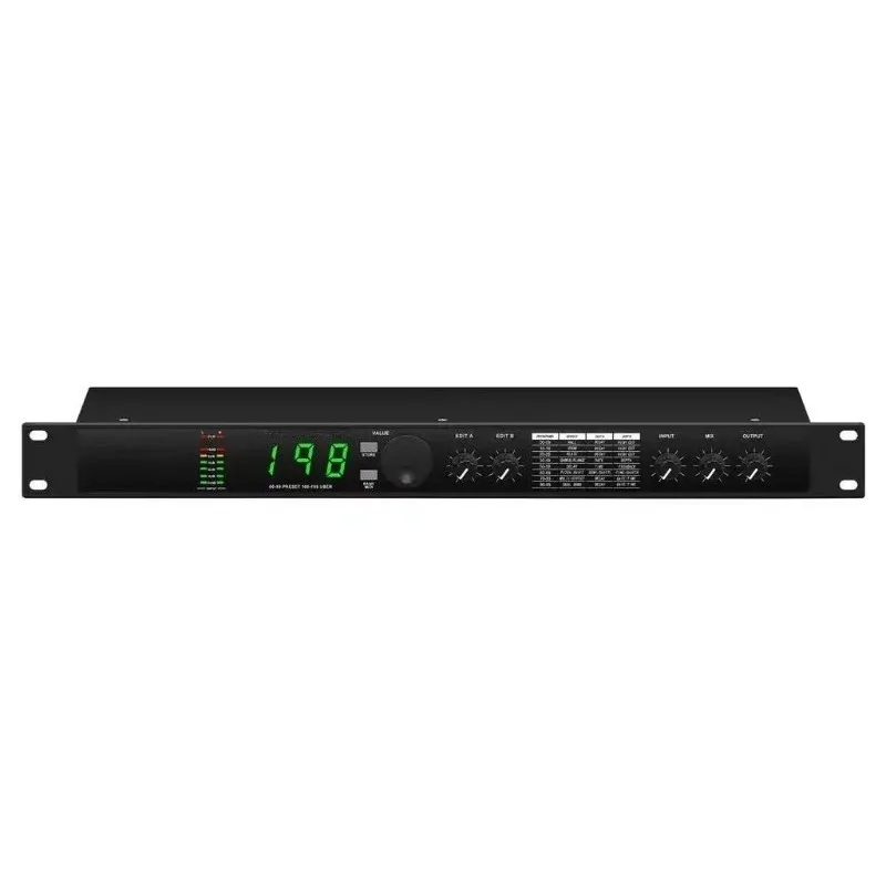 Professional Digital Reverb and Multi Effect DSP Processor Audio Processor Equalizer Vocal Microphone