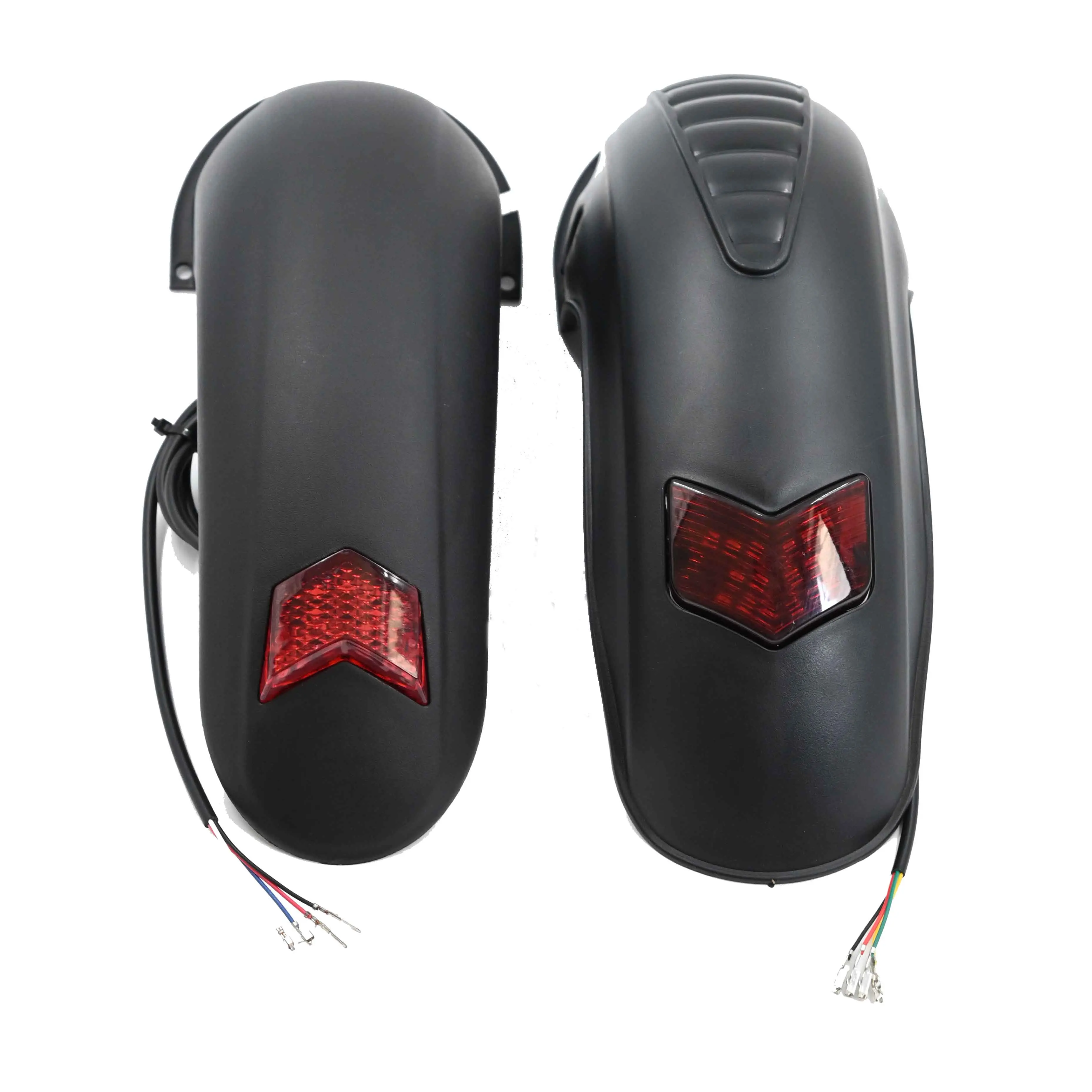 Rear Fender With Brake Light Widened Mudguard For KUGOO M4 Electric Scooter 10 Inch Kickscooter Wings Front Mud Guard Protection