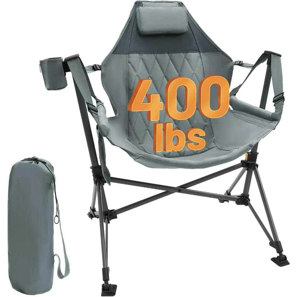 Camping chairs oversized hammocks, rocking chairs, can be knotted and chair height, portable stacking, Sports & Entertainment