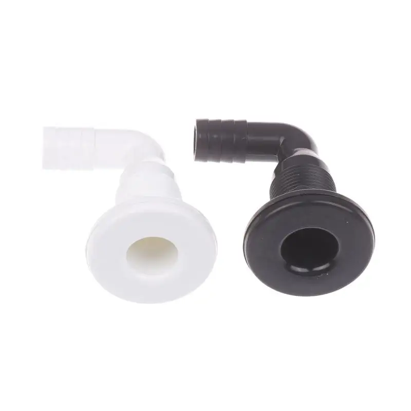 

90 Degree Marine Drainage Outlet Yacht Bilge Drainage Outlet Deck Drain Hose Pipe Elbow Bilge Pump Drain Thru Hull Fitting