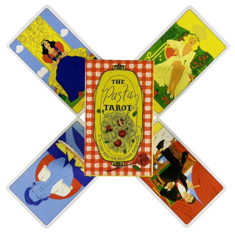 The Pasta Tarot Cards A 78 Deck Oracle English Visions Divination Edition Borad Playing Games