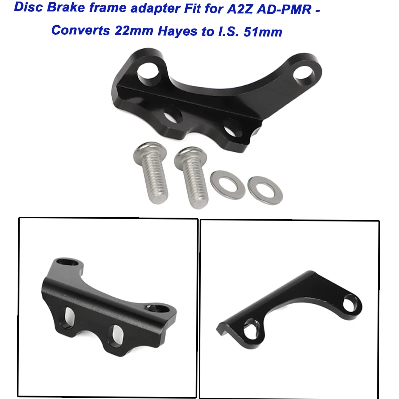 Adaptador de quadro para freio a disco Klein Trek Gary Fisher Schwinn Jamis, compatível com A2Z AD-PMR - Converte 22mm Hayes para I.S. 51mm
