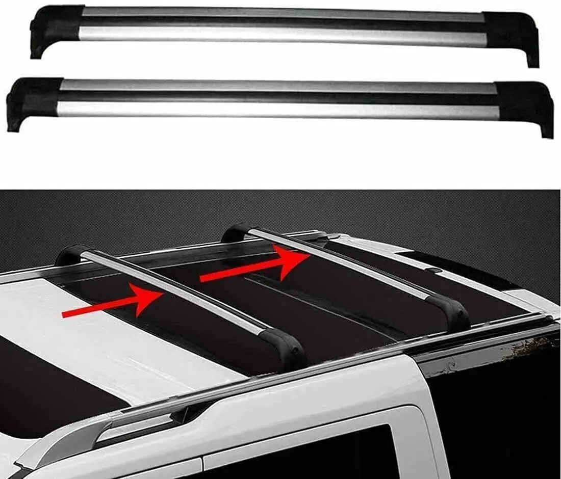 2Pcs Fits for Discovery 3 4 LR3 LR4 2004-2016 Roof Racks Crossbars Cross Bars