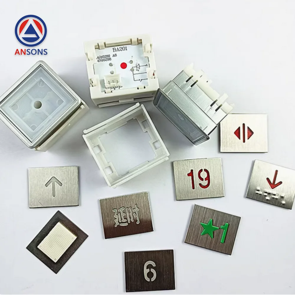 BA201 A4J10299 A6 A4N10298 S**R Elevator Push Button Square Ansons Elevator Spare Parts