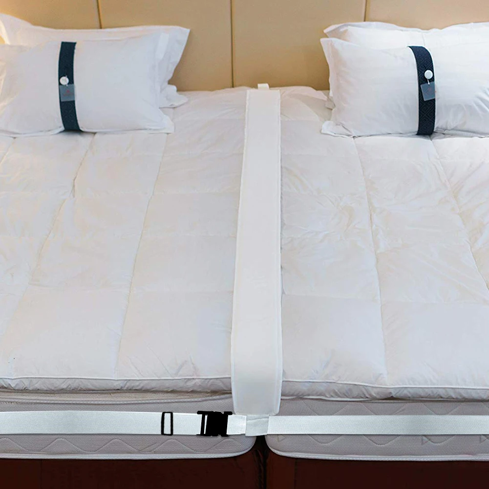 Kit convertidor de puente de cama doble a King, relleno de huecos de cama fijo, Conector de colchón, sujetadores, correas, pinzas, juegos elásticos