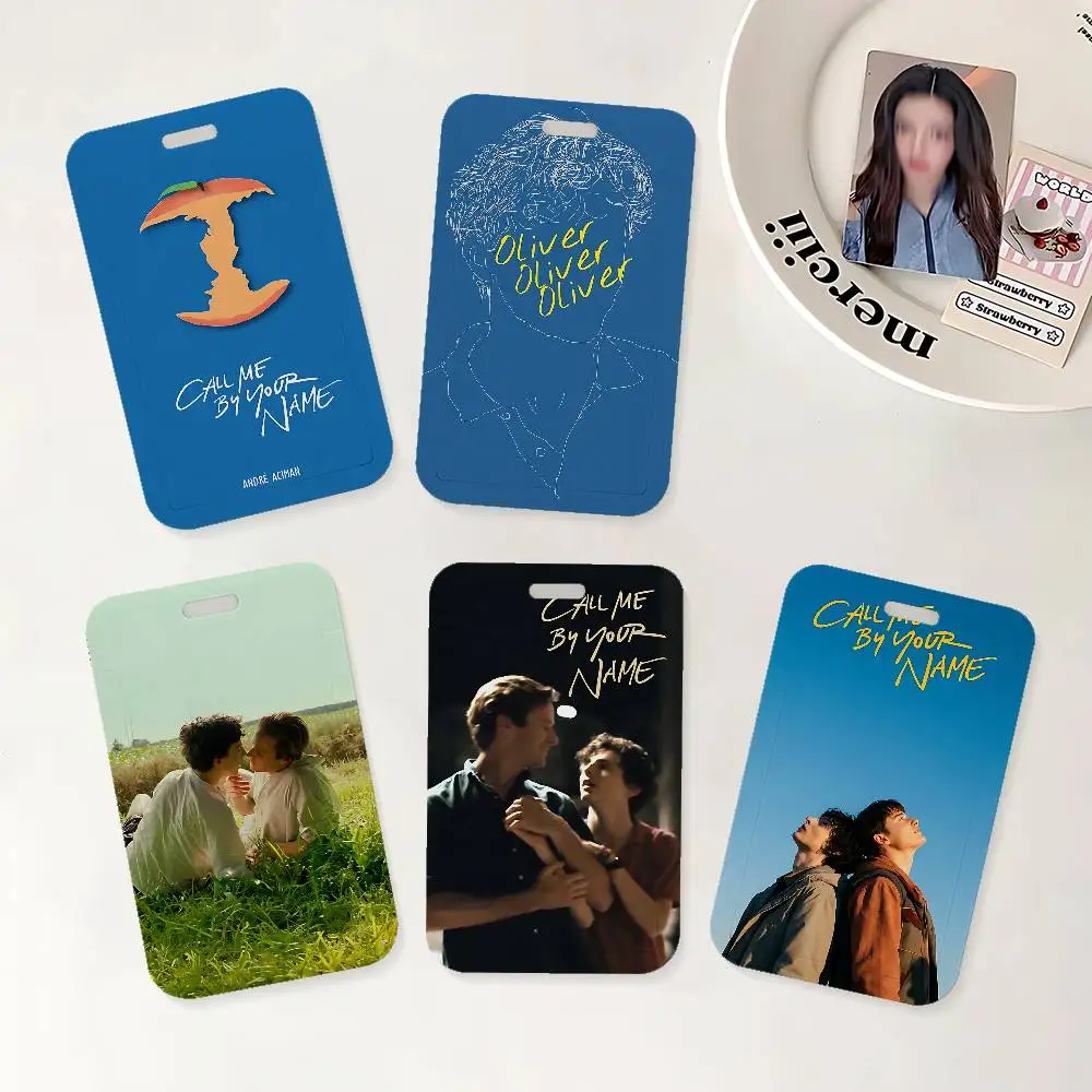 Movie C-Call Me By Your Name Ausweishalter mit Umhängeband für Büro, Schule, Namenskarte, Ausweishülle