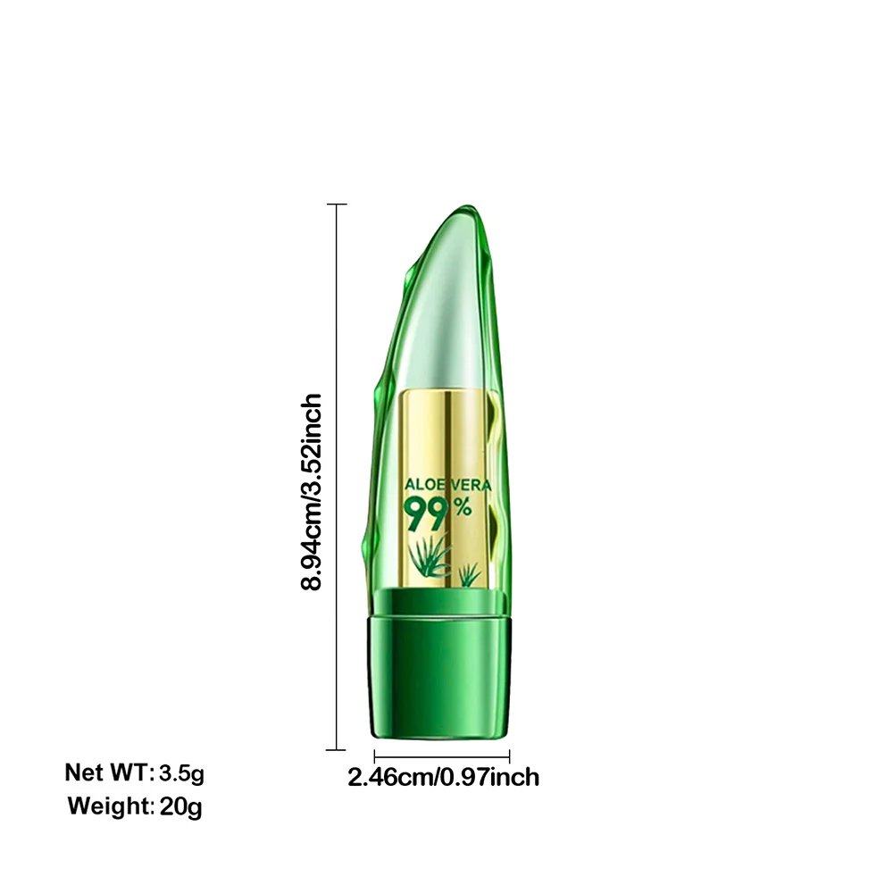 أحمر شفاه متغير الألوة فيرا - مرطب، يدوم طويلاً، ملمس ناعم، غير مزعج، معتمد، مرطب للشفاه