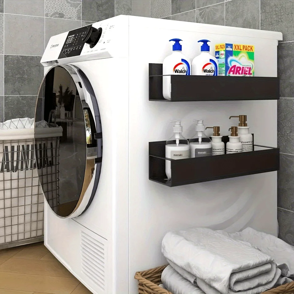 

2-piece magnetic spice rack - refrigerator and freezer storage containers, double pack