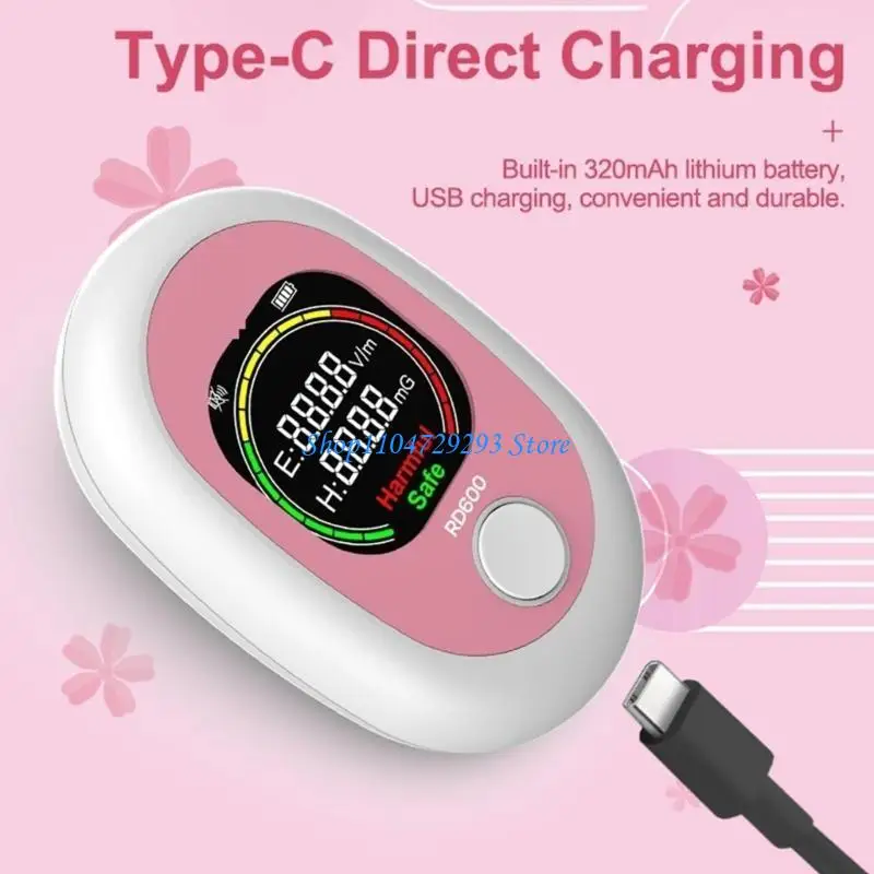 Y2GD Electromagnetic Field Radiation Detector Tester EMF Meter Rechargeable for Office Monitoring Indoor Outdoor Environments