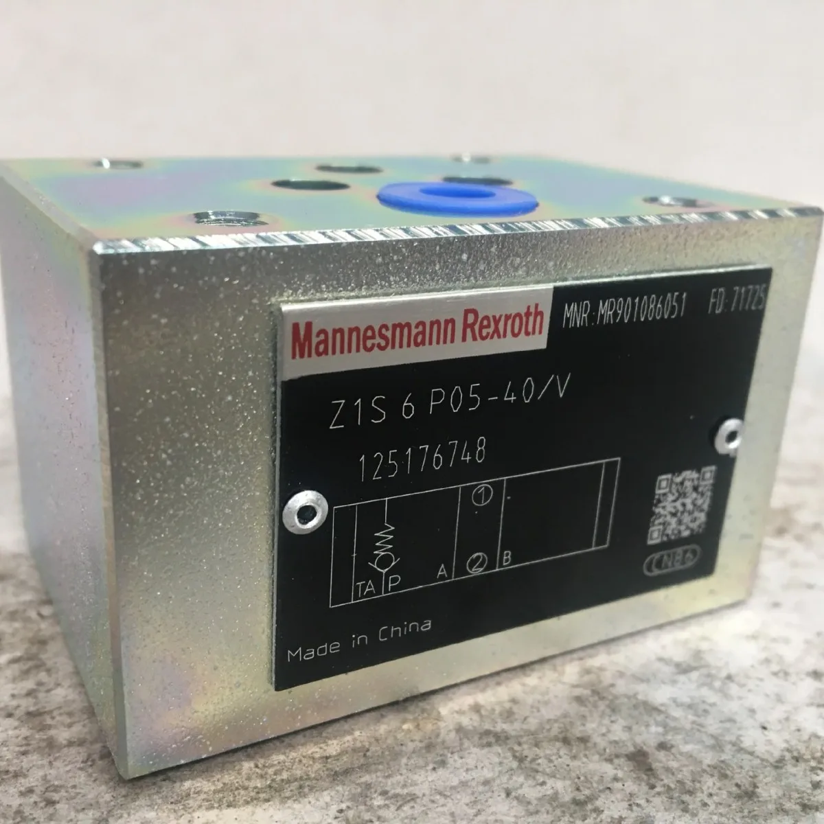 

Hydraulic valve, pressure reducing valve Z1S6D05-4X/V series