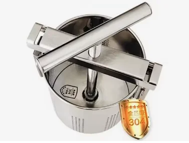 Household Stainless Steel Drain Basket Vegetable Dehydrator Dumpling Filling Squeezer