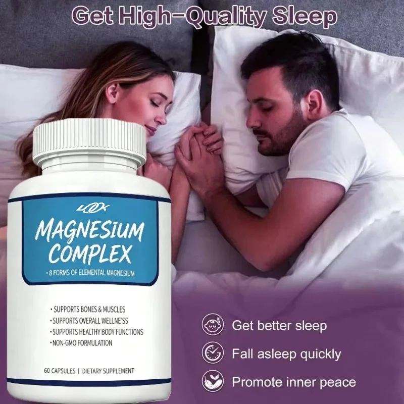 1000mg Magnesium Composite Capsule, Containing Glycine, Citric Acid, Malic Acid, Taurine, Etc