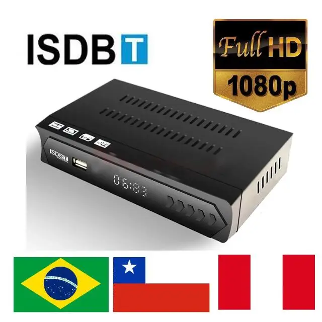 

Brazil/Chile/Peru/Argentina ISDB-T TV BOX HD FTA Digital Terrestrial ISDB-T Satellite TV Receiver Tuner Set Top Box Decoder