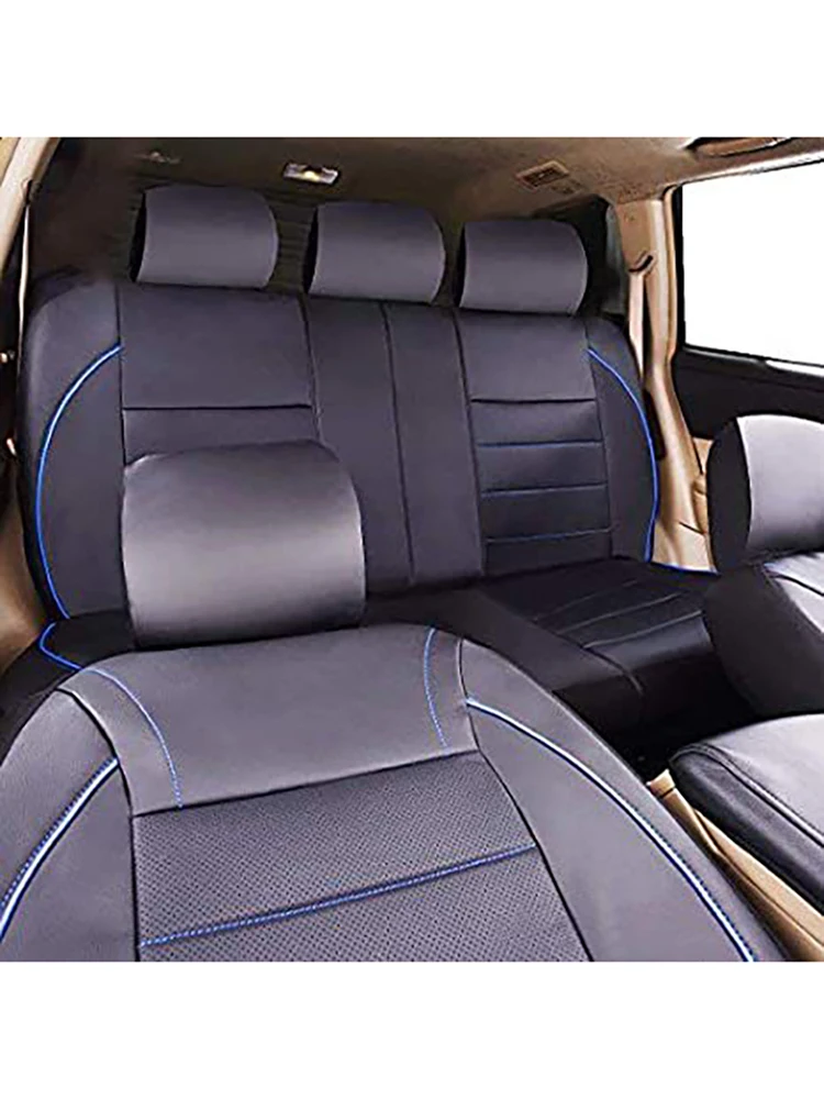 PU-Leder-Autositzbezüge für 5-Sitzer, Auto-Inteior-Zubehör, Sitzschutz, Kissen für Auto, SUV, universell – Detail 14