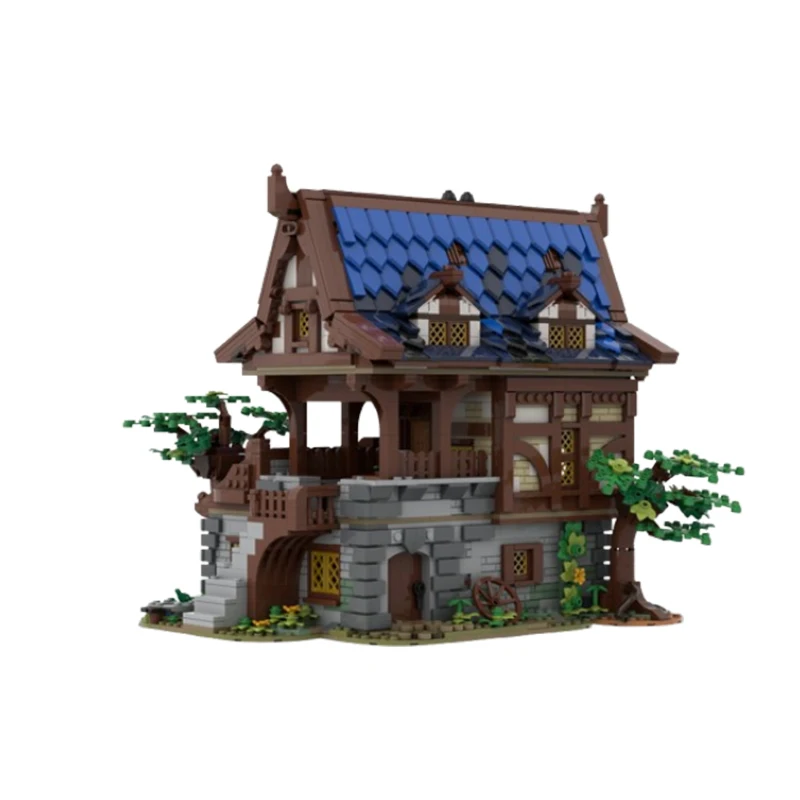 Spot MOC-156130 Medieval Armory Architecture Series House Puzzle DIY Toy Model Ornament Gift