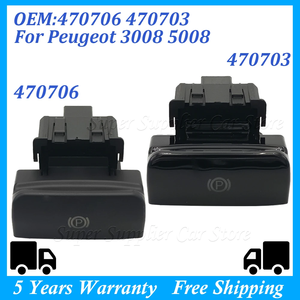 For Peugeot 3008 5008 Citroen C4 II Picasso & Grand DS4 Car Parking Brake Switch Electronic Handbrake Switch New 470706 470703