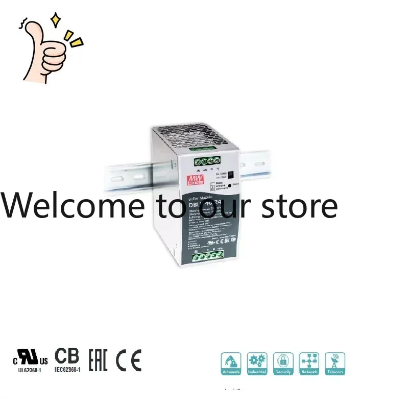 2025 Taiwan Mingwei Switching Power Supply DBUF40-24 24V 40A Rail Installation Power Backup Buffer Mode
