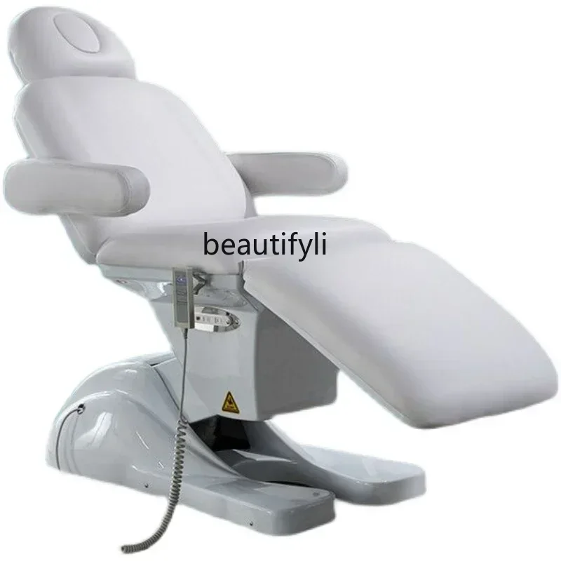 Electric Beauty Bed Body Shaping Tattoo Embroidery Bed Micro-Finishing Multifunctional Elevated Bed Folding Beauty Salon Bed