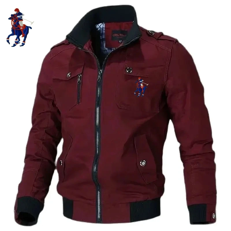 2024 Autumn and Winter Exquisite Embroidery Pure Cotton Multifunctional Jacket Men's Coat New Baseball Jacket Men's Jacket M-5XL