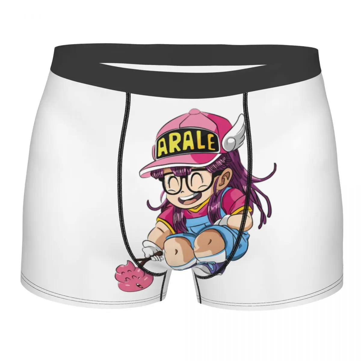 Male Cool Arare Arale Purple Dr Slump Underwear Boxer Briefs Men Stretch Shorts Underpants