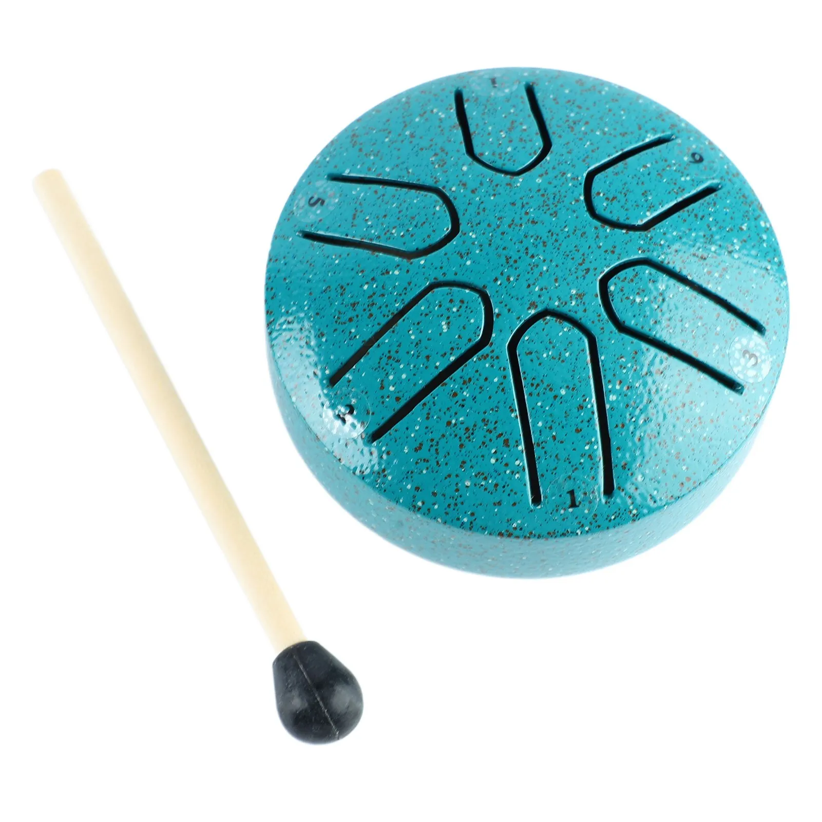 Handpan Drum Professional Mini 6 Note أداة قرع طبلة اللسان خالية من القلق مع عصا الطبل #5