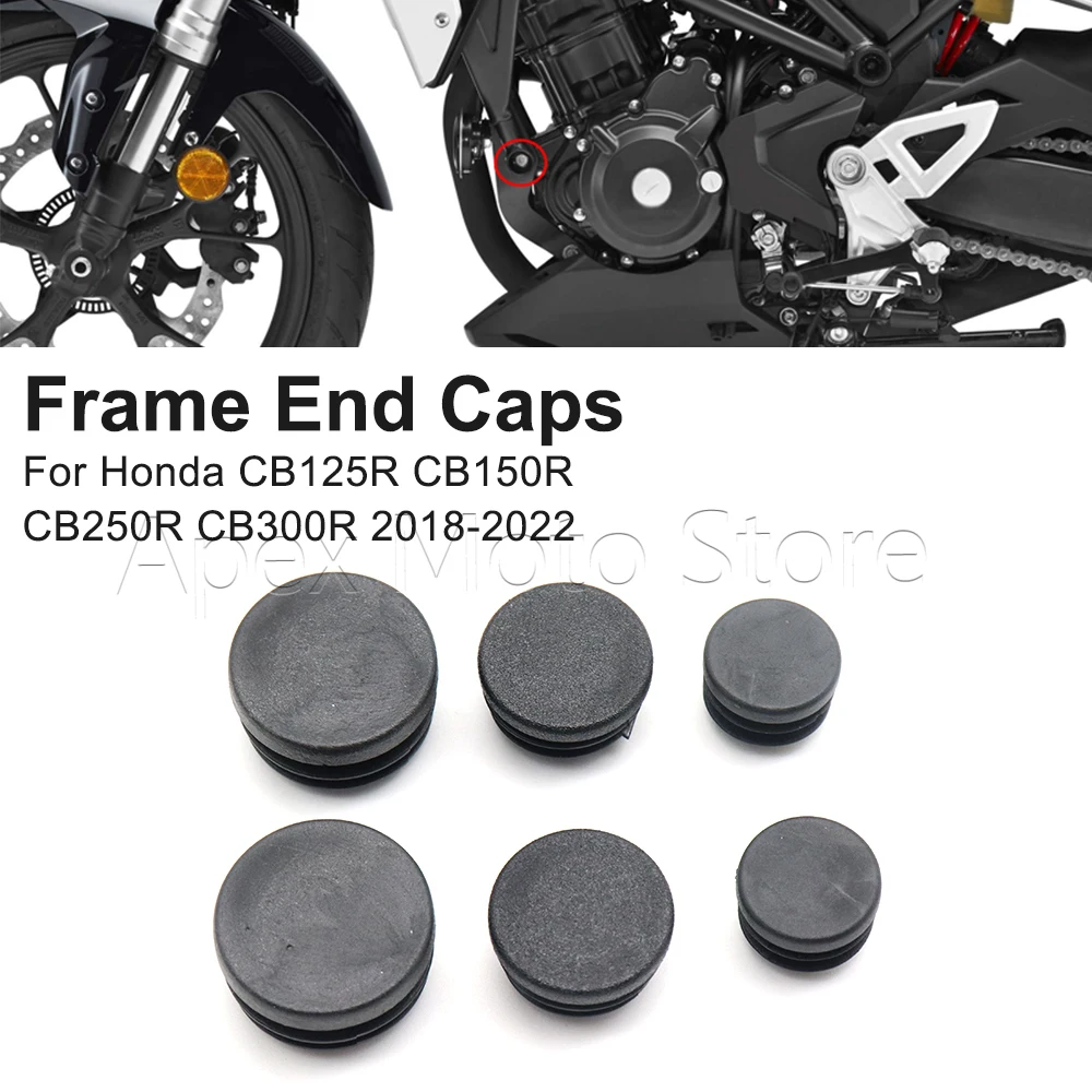 Motorcycle Accessories Frame Hole Cover Caps Plug Decorative Frame Cap Set For Honda CB125R CB150R CB250R CB300R 2018-2022