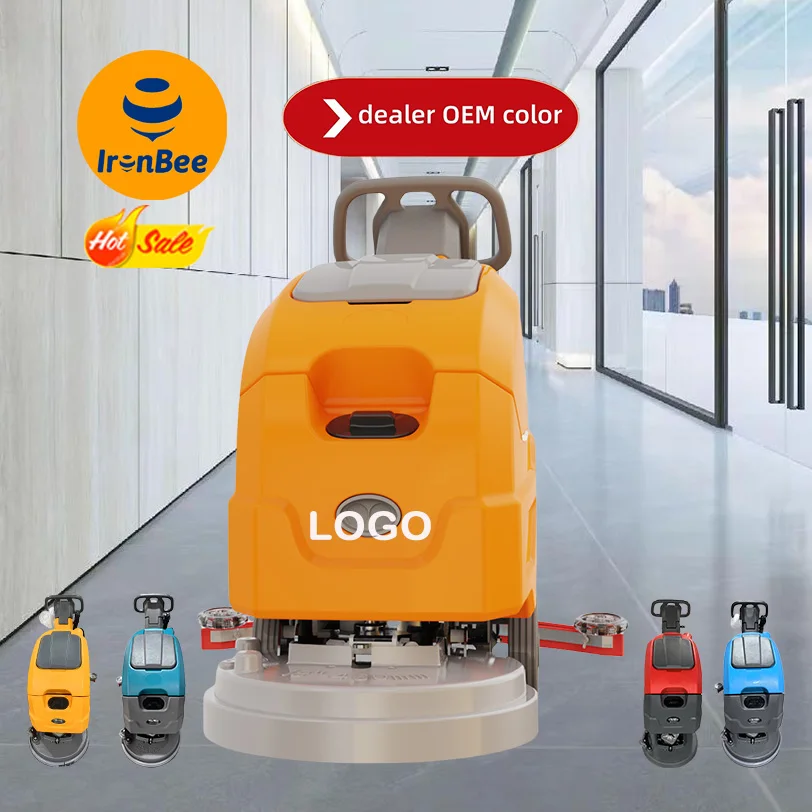 

IronBee JX45 New Product Factory Price Walk Behind Floor Cleaning Machine Industrial Small Compact Floor Scrubbers Machine