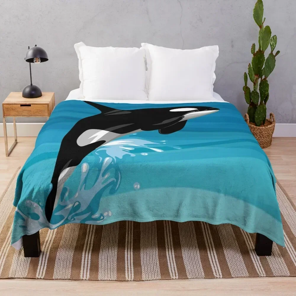 

Orca Throw Blanket Fade Resistant Durable Throw Blanket