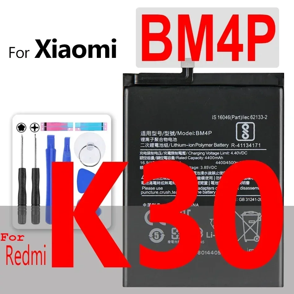 Battery BM47 BN40 BN42 BN44 BN37 BN40 BN41 For Xiaomi Redmi 3 3S 3X 4 4A 4X 5 5A 6 6A 7 7A 8 8A 9 9C 10X K20 K30 Pro Prime Plus