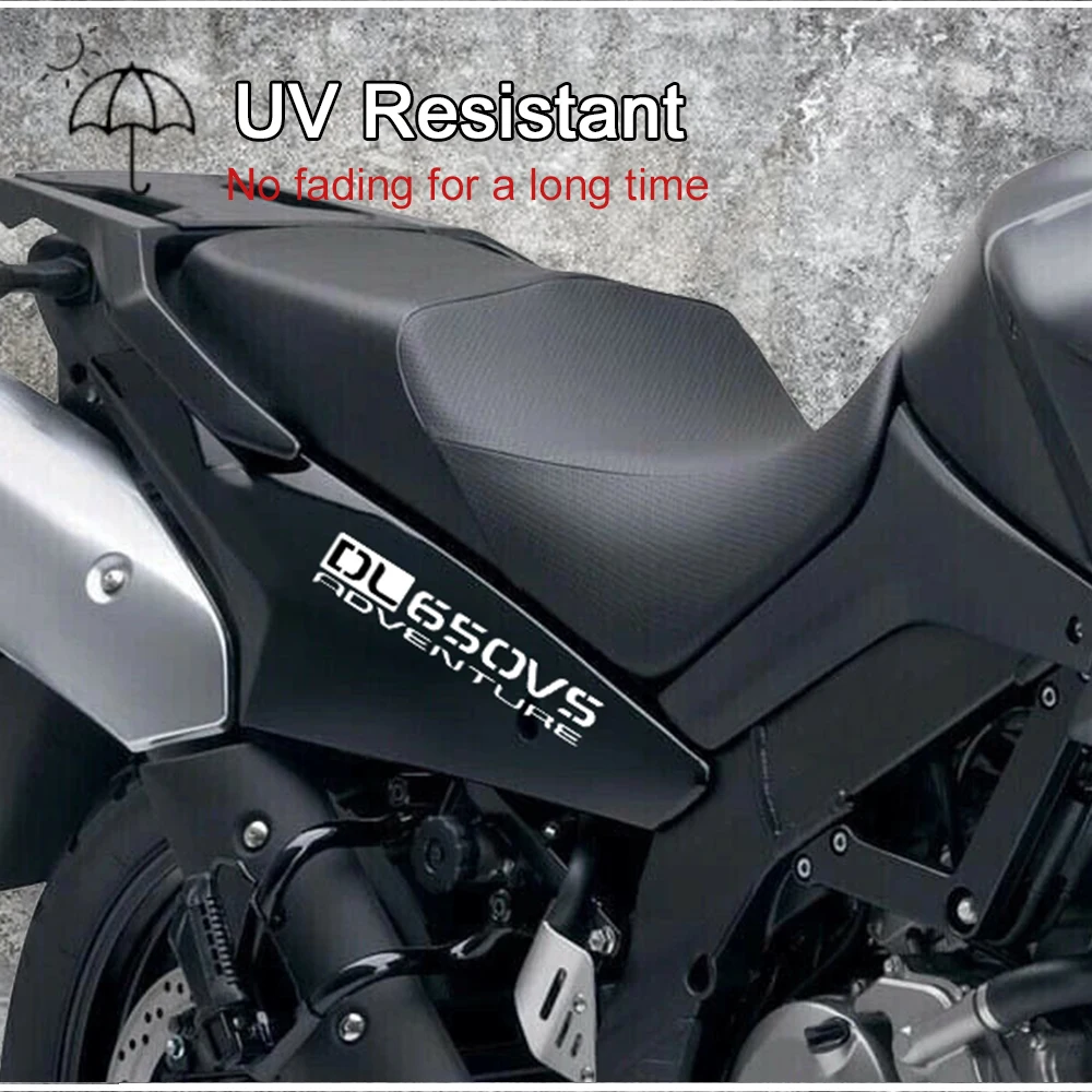 Motocicleta reflexiva adesivos, decalques para Suzuki V-Strom650, DL650, Vstrom 650, aventura acessórios